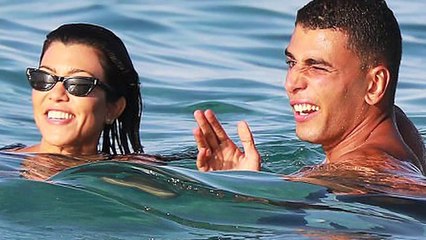 Kourtney Kardashian Wears Tiny Swimsuit _ 2017