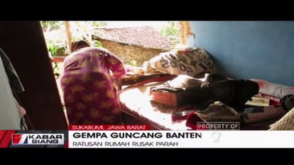 Ratusan Rumah di Sukabumi Rusak Parah Pasca Gempa Banten