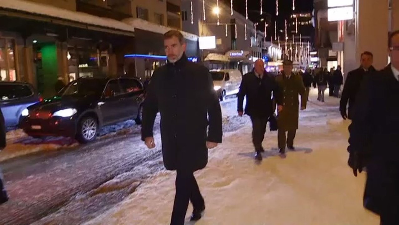 El Rey, en Davos.