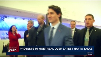 i24NEWS DESK | Protests in Montreal over latest Nafta talks | Wednesday, January 24th 2018