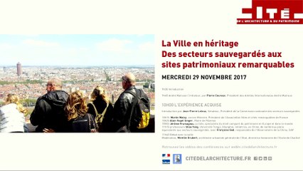La Ville en héritage : PARTIE 1 L’EXPERIENCE ACQUISE