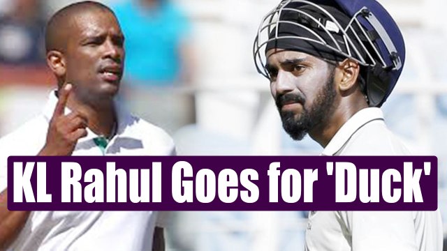 India vs South Africa 3rd test : KL Rahul dismissed for 'Duck' | Oneindia News