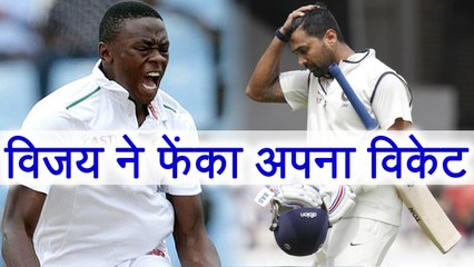 India vs South Africa 3rd Test: Murli Vijay OUT for 8; throws his wicket, IND 13/2 |वनइंडिया हिंदी