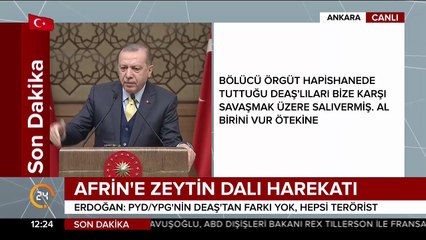 Cumhurbaşkanı  Erdoğan: Rakka'da  DEAŞ'lıları saklıyorlar
