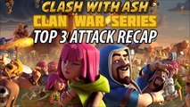 Clash Of Clans | Top 3 Attack Recap at Th8 | Lightning + Quake Dragon Raid!