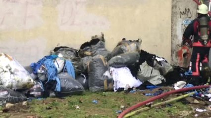 Avcılar'da Kumaş Dolu Tekstil Atölyesinde Yangın