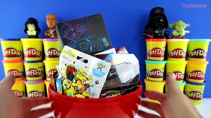 GIANT KYLO REN Surprise Egg Play Doh - Star Wars Toys Minions Minecraft Avengers