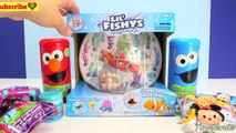 Sesame Street Elmo and Cookie Monster Bath Fizzers LEARN Colors and Surprises