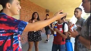kid accidentally falls on his crush in sport...
