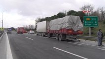 Hadımköy Gişelerde Kaza Tem Otoyolu Edirne İstikameti Trafiğe Kapandı 3