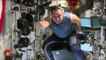 Astronaut tests ability to fly in space on vacuum cleaner