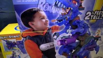 Giant Size GODZILLA vs Ultra T-Rex DINOSAUR in Giant Hatching Surprise Egg Kids   Toys