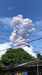 Time-lapse of Mayon Volcano explosion