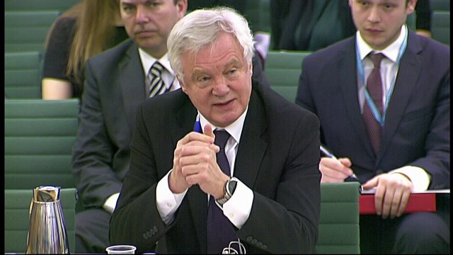 Davis: post-Brexit deal negotiations to finish by March 2019