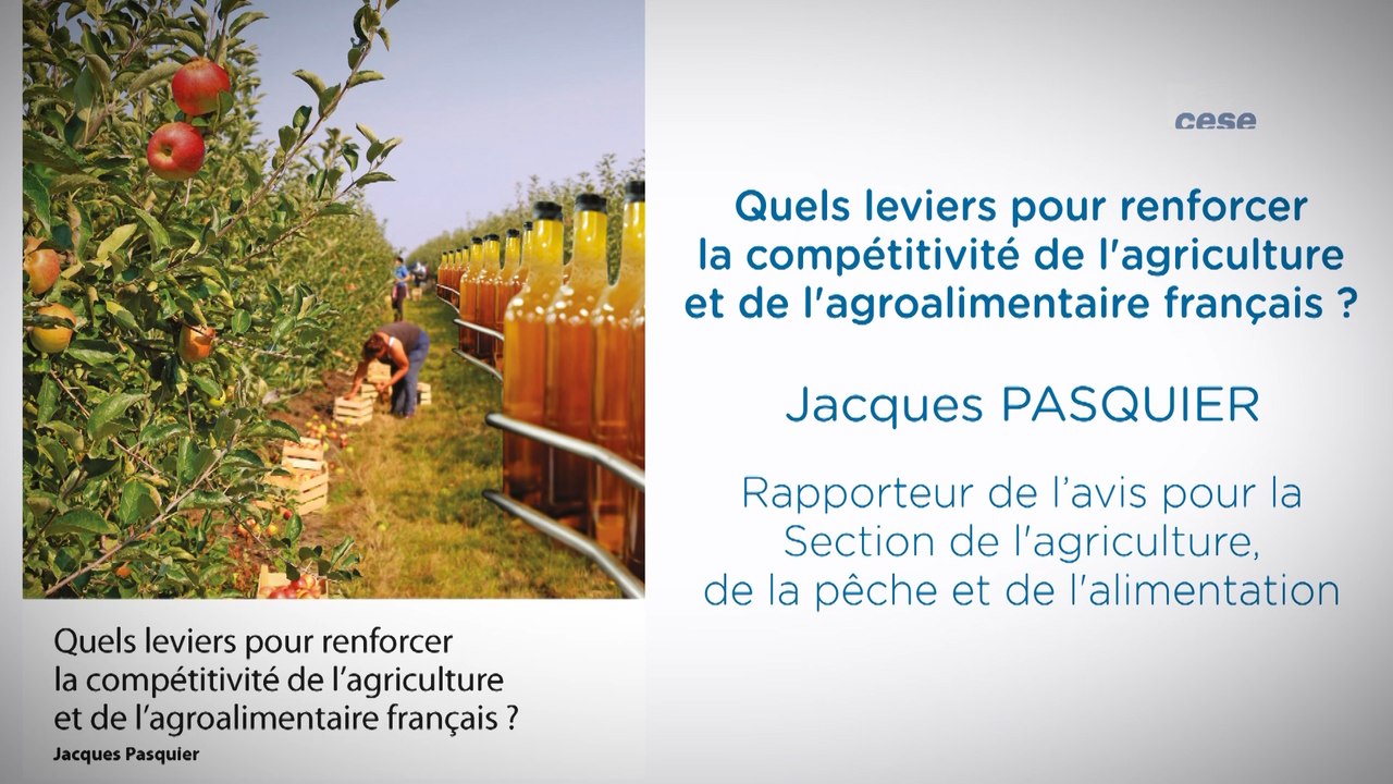Quels leviers pour renforcer la compétitivité de l'agriculture et de l'agroalimentaire français ?