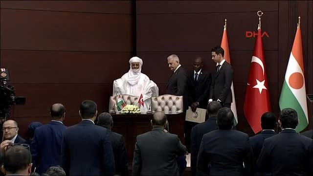 Başbakan Yıldırım ile Nijer Başbakanı Brigi Rafini Ortak Basın Toplantısında Konuştu -1