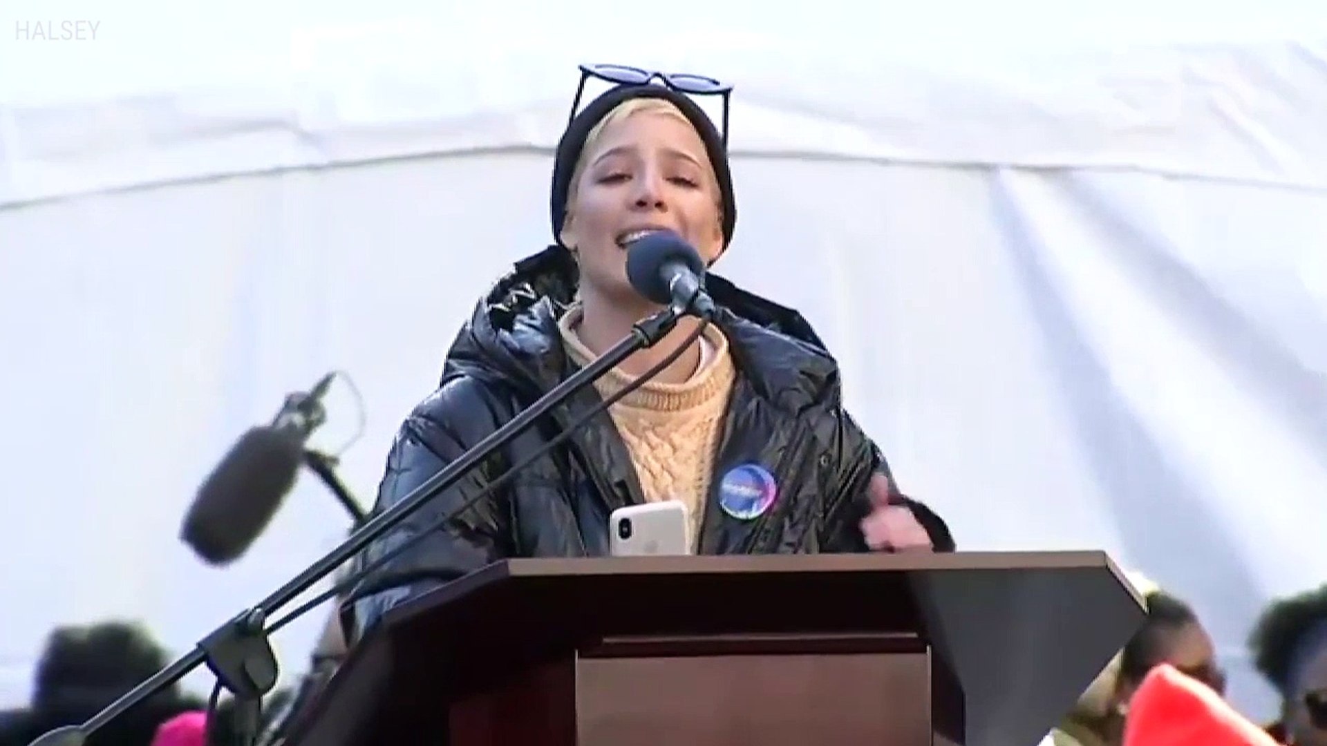 ⁣Halsey Delivers Epic Poem At The Women's March