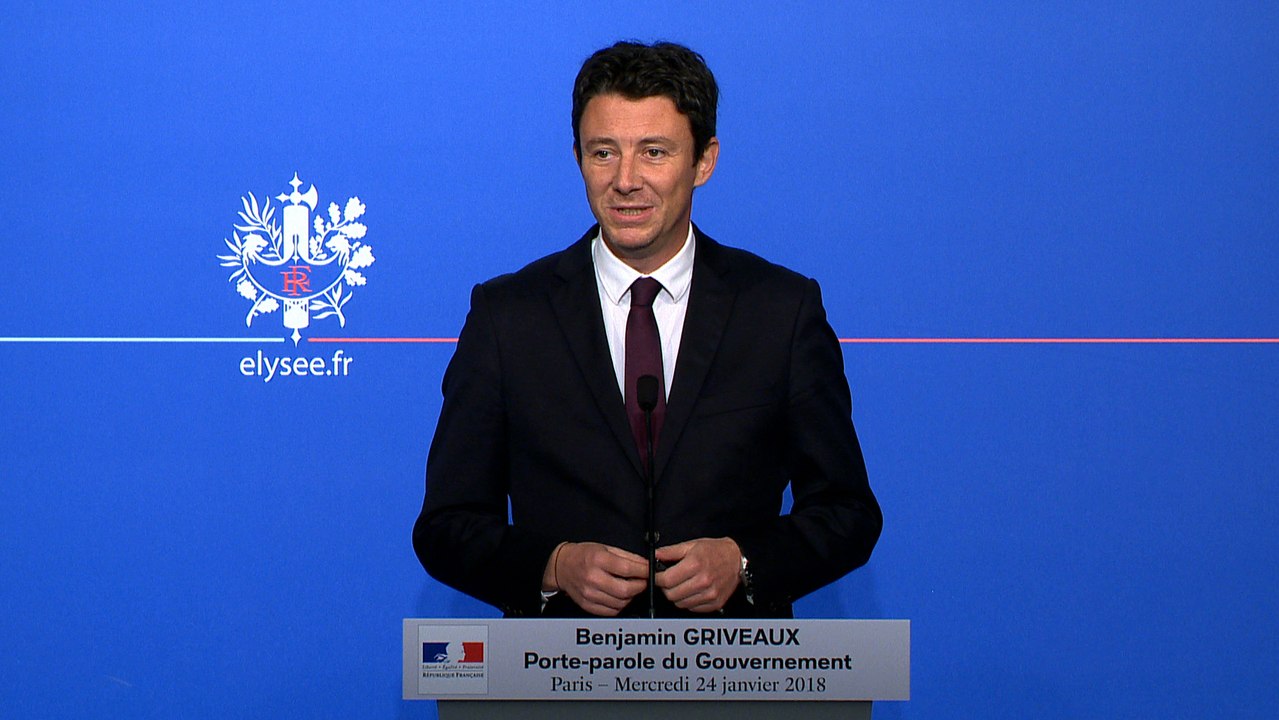 Compte-rendu du Conseil des ministres du mercredi 24 janvier 2018