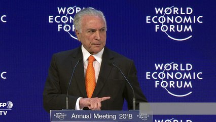 Temer anuncia un "nuevo Brasil" en Davos