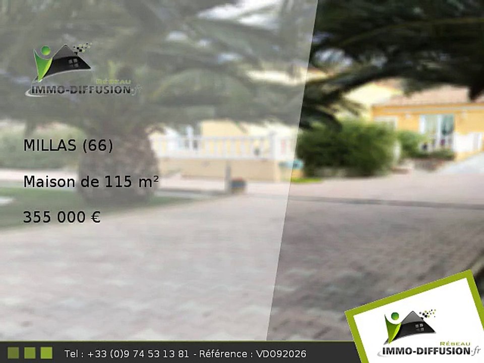 Maison A vendre Millas 115m2 - 355 000 Euros