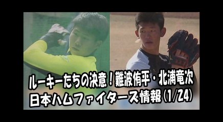 日本ハム ルーキーたちの決意！難波侑平・北浦竜次 2018.1.24 日本ハムファイターズ情報 プロ野球