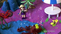 Barbie Doll Vacation on Kinetic Sand Beach | Kinetic Sand Barbie Hello Kitty Lego Friends