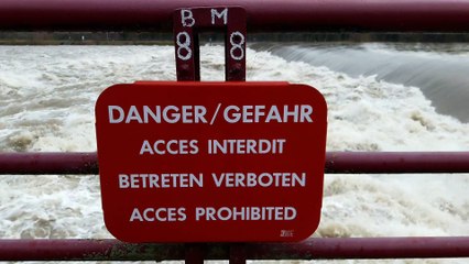 Crue du vieux Rhin à Marckolsheim (Le 23 janvier)