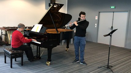 Répétition avant le concours des jeunes talents