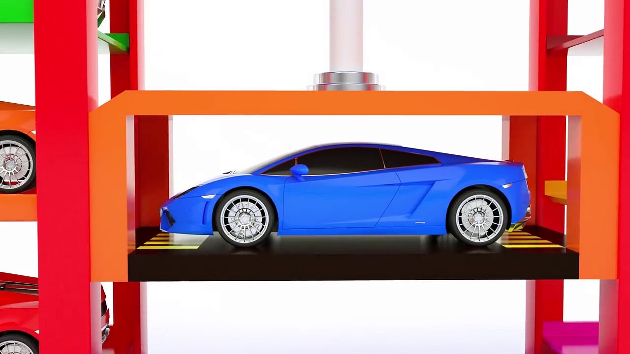 Colors for Children to Learn with Car #h Learn Colors with Multi Level Parking
