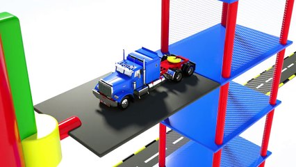 Colors for Children to Learn with Street Vehicle #h Car Parking Toys For Kids