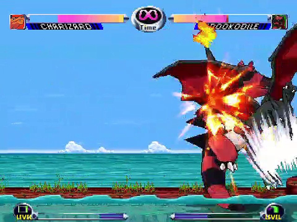 Charizard Shiny vs Krookodile (M.U.G.E.N.)