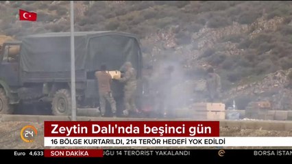 Zeytin Dalı'nda beşinci gün
