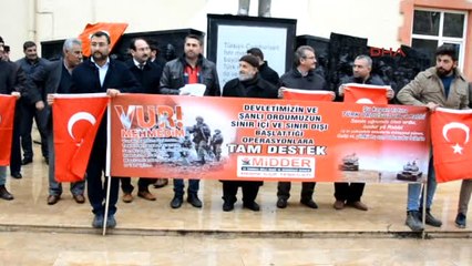 Adıyaman Besni'de Zeytin Dalı Harekatı'na Destek