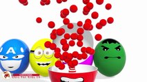 Colors for Children to Learn With Surprise Eggs Lollipop - Learning Colours For