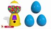 Learn Colors with Surprise Eggs Gumball Machine for Children, Toddlers - Learn C