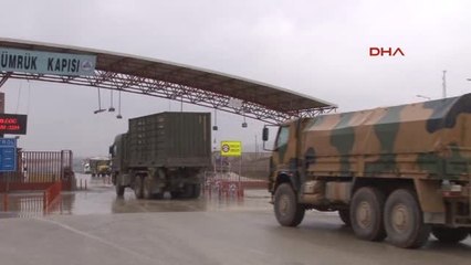 Kilis Öncüpınar'dan Askeri Araçların Geçişi Sürüyor