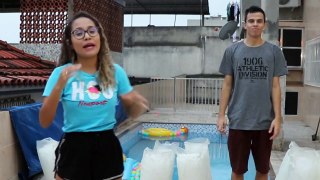 DESAFIO DA PISCINA CONGELANTE 2 - EXTREMO! - KIDS FUN