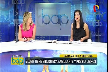 Conoce a la “Dama de la lectura” y su biblioteca ambulante gratuita
