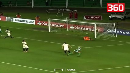 Festimi më i çmendur i një goli, futbollisti hipën në... (360video)