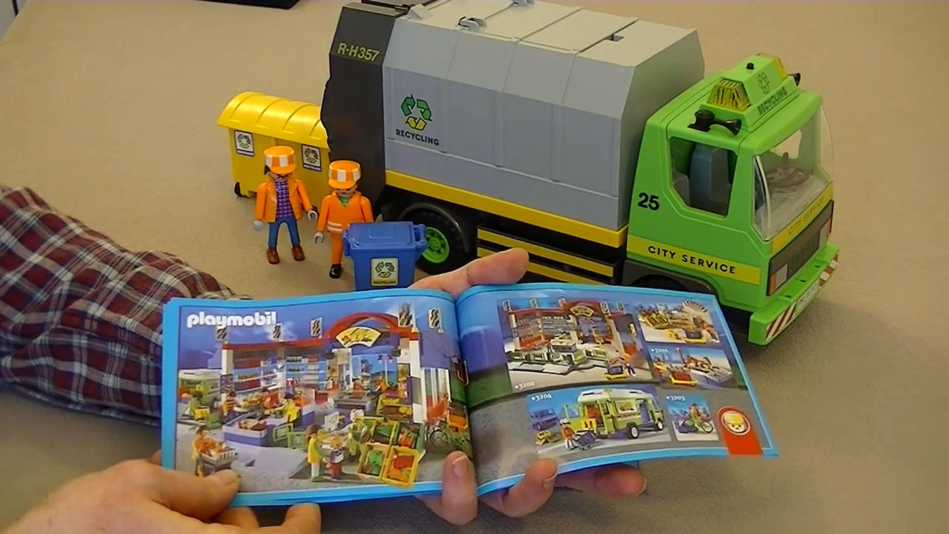 playmobil recycling truck