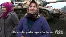 Yörük anası sınırdaki askerler için kurban kesti