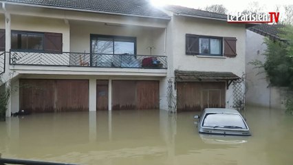 Crue de la Marne : le village de Condé-Sainte-Libiaire sous les eaux