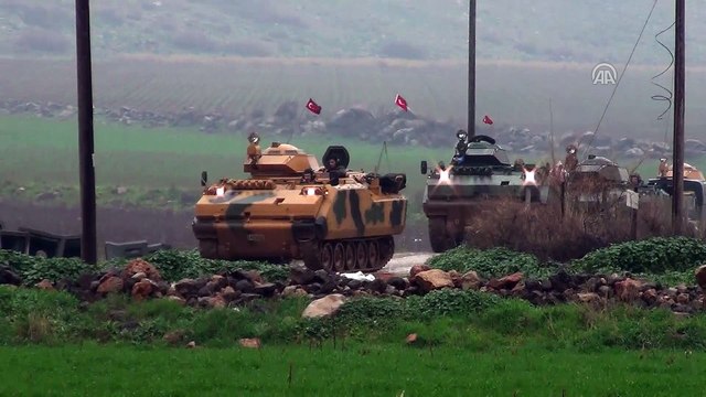 Zeytin Dalı Harekatı - Afrin'e tank ve zırhlı personel taşıyıcı sevkıyatı sürüyor (2) - HATAY