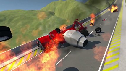 Дурацкая Собачка и Машинки, BeamNG Drive, супер аварии с грузовиками и полицейскими машинами