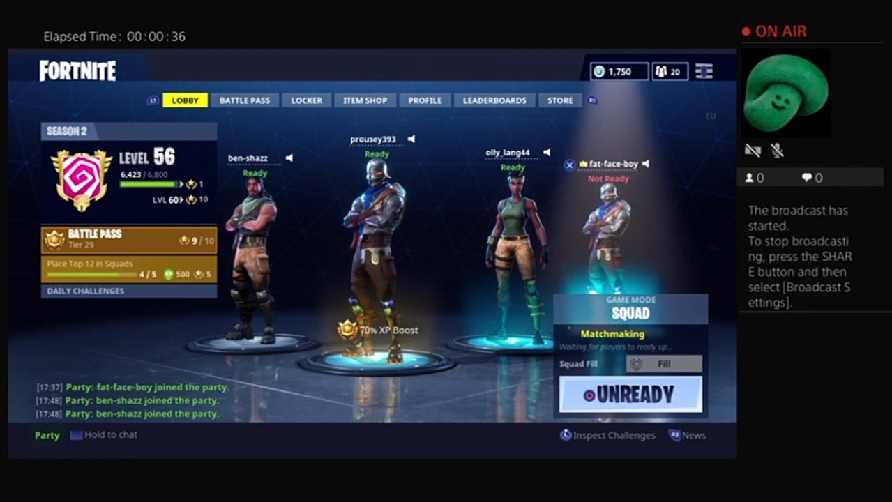 prousey393's Live PS4 Broadcast