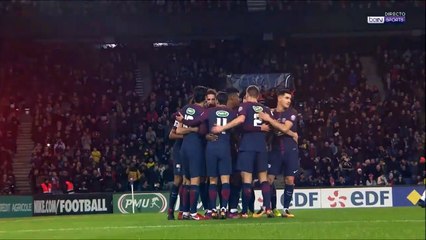 2-0 Lucas Deaux OwnGoal France  Coupe de France  Round 10 - 24.01.2018 PSG 2-0 Guingamp