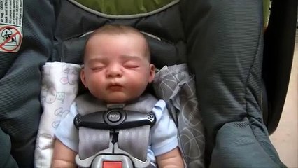 How to make your reborn baby look real in a car seat!