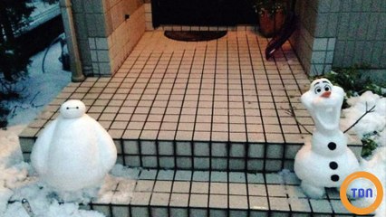 Quand les Japonais s'amusent dans la neige, ça donne de véritables chef-d'oeuvres !