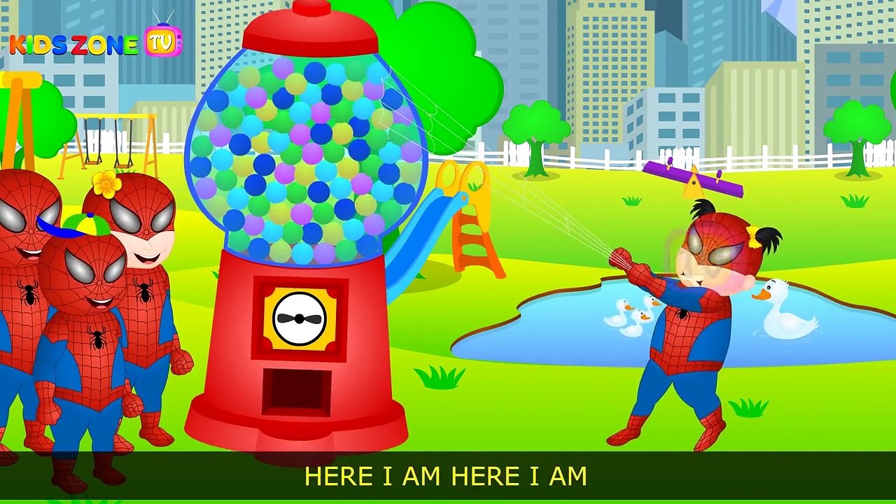 Spiderman Got Kicked by Cow Finger Family Rhymes For Kids | Spiderman Finger Family