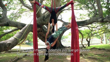 Acrobacia en telas, un entrenamiento de altura para cuerpo y mente